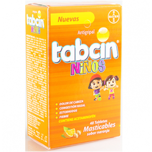 Tabcin Niños, 48 Tabletas Masticables