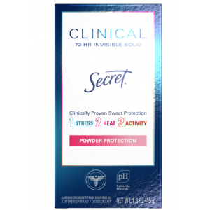 Secret Desodorante Clinical Invisible Solid Powder Protection 45g