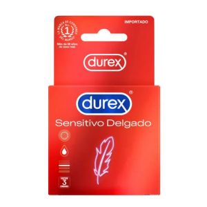 Durex Sensitivo Delgado, 3 Unidades