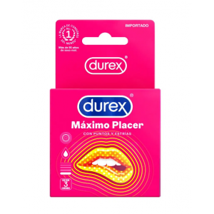 Durex Maximo Placer, 3 Unidades