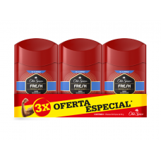Old Spice 3 Pack Desodorante Fresh Barra, 50 g