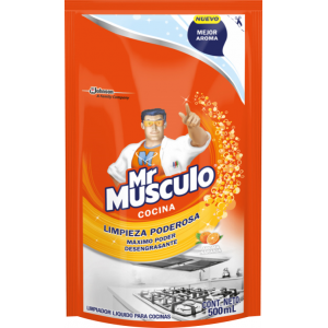 Mr Musculo Cocinas Limpiador Total Naranja Doy Pack, 500 ml