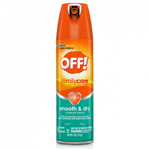 OFF! Repelente Aerosol Family Smooth & Dry, 4 oz
