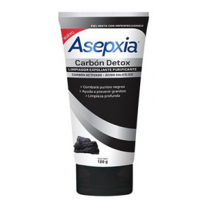 Asepxia Gel Exfoliante Carbón, 120 ml