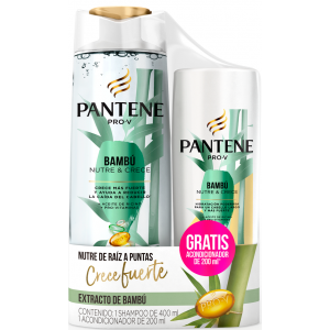 Pantene Pack Shampoo Bambu 400 ml/Acondicionador 200 ml