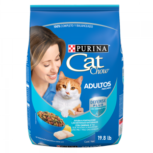 Cat Chow Adulto Defense Plus, Pescado 9 kg (19.8 lb)