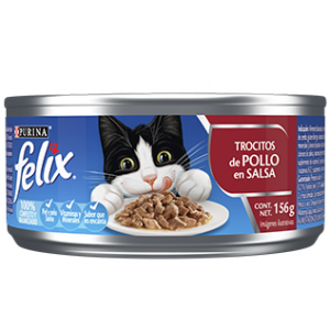 Felix Trocitos de Pollo Salsa, 156 g (5.5 oz)