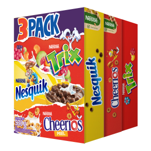 Nestle Cereal 3 Pack Nesquik/Cherrios/Trix, 530 g