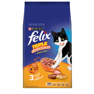 Felix Adulto Triple Delicious Granja, 1.5 kg (3.3 lb)