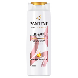 Pantene Pro V Miracles Colageno Nutre & Revitaliza Shampoo Nutritivo, 300 ml