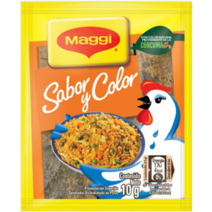 Maggi Consome de Pollo Sabor y Color Ristra 12 Unidades, 10 g