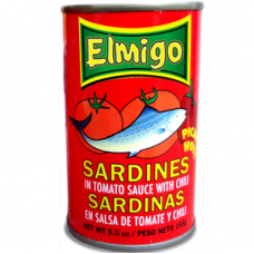 Elmigo Sardina en Salsa de Tomate con Chile, 155 g