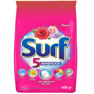 Surf Detergente Polvo Rosas Lilas, 400 gr