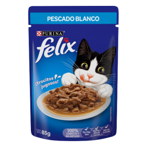 Felix Pouch Pescado Blanco, 85 gr (3 oz)