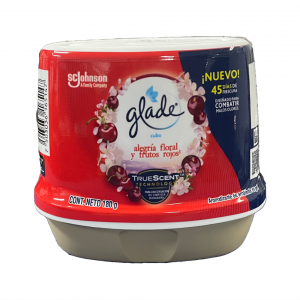 Glade Cubo Alegria Floral y Frutos Rojos, 180 gr