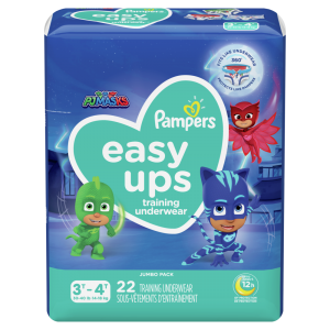 Pampers Easy Ups Training Underwear Boys Size 5, 3T-4T 22 Conteo