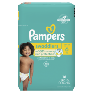 Pampers Swaddlers Active Baby Diaper Size 6, 16 Unidades
