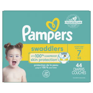 Pampers Swaddlers Active Baby Diaper Size 7, 44 Unidades