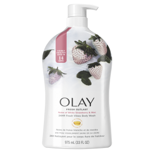 Olay Body Wash Fresh Outlast Fresa Blanca y Menta, 887 ml