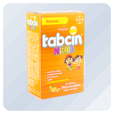 Tabcin Niños, 48 Tabletas Masticables
