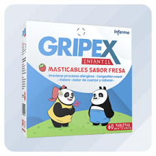 Gripex Infantil, Dispensador 60 Tabletas