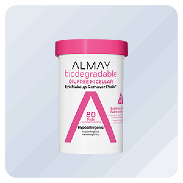 Almay Biodegradable Micellar Eye Makeup Remover Pads 80 ct.