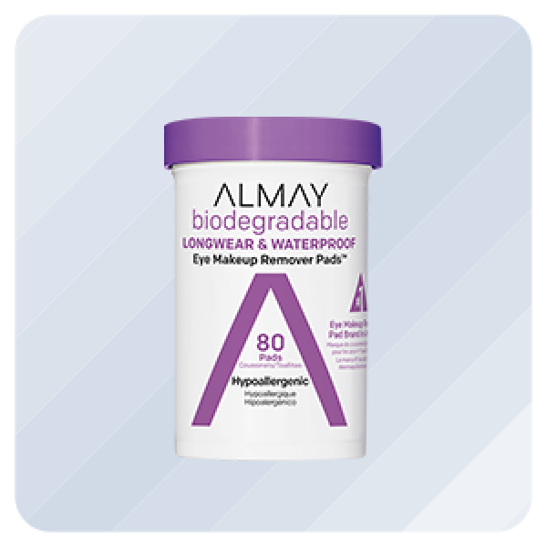 Almay Biodegradable Longwear & Waterproof Eye Makeup Remover Pads 80 ct.