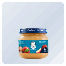 Gerber Pure de Manzana Paso 2 Frasco, 100 g