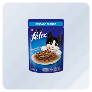 Felix Pouch Pescado Blanco, 85 gr (3 oz)