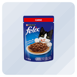 Felix Pouch Carne en Salsa, 85 gr (3 oz)