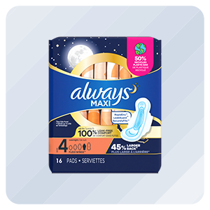 Always Toallas Sanitarias Maxi BN, 16 Unidades